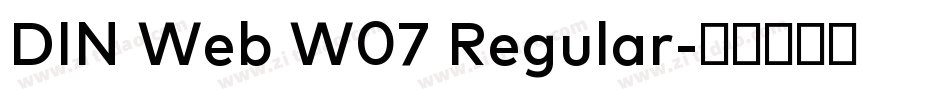 DIN Web W07 Regular字体转换